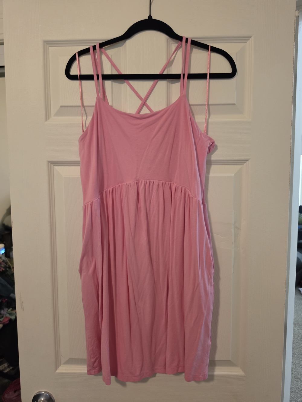 Old Navy Women's Pink Strappy Dress - Size L